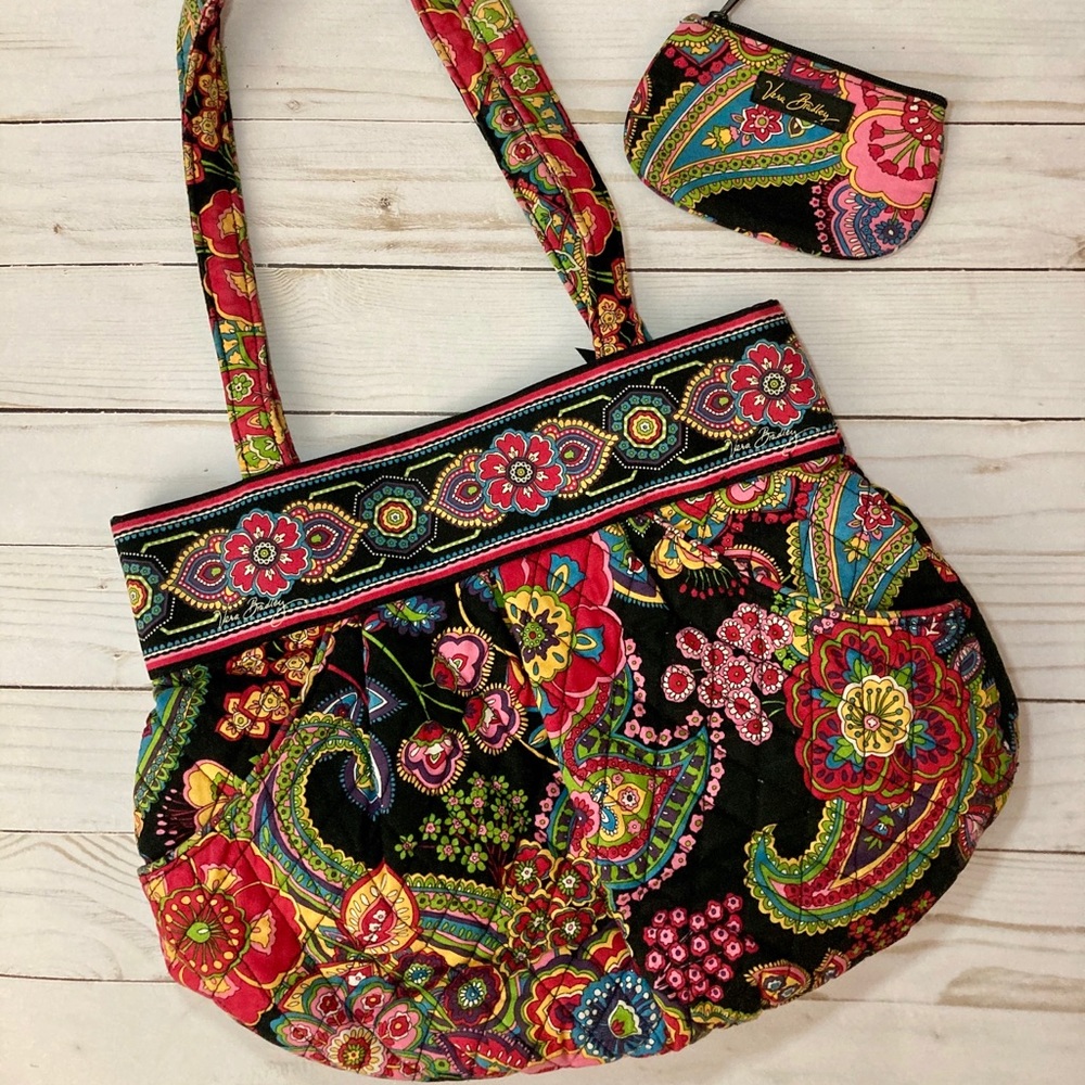 Vera Bradley Handbag and Wallet Set